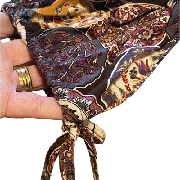 Umgee Bohemian Dress Women's Size M Embroidery Colorful Mini 3/4 Sleeves Crochet - Picture 6 of 12